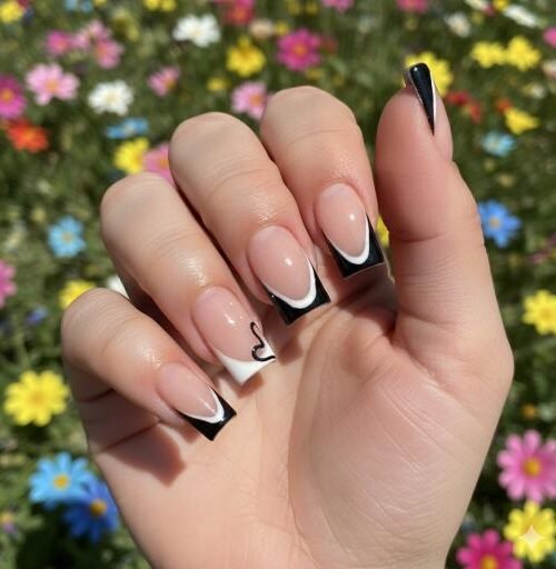 30+ Black Valentine’s Day Nails Inspo