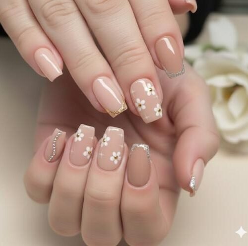 31+ Neutral Spring Nail Art Ideas