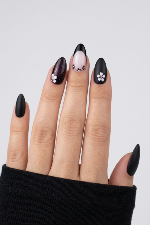25+ Dark Spring Nails Design Ideas