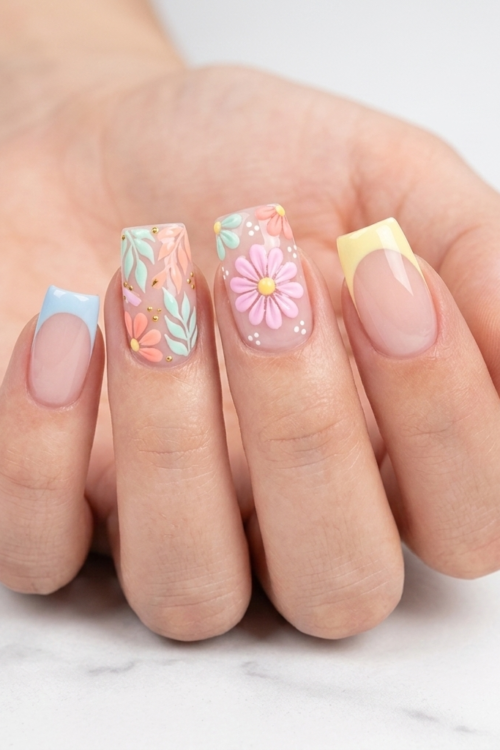 30+ French Spring Nail Design Ideas